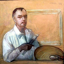 Копия картины "self-portrait" художника "судейкин сергей"