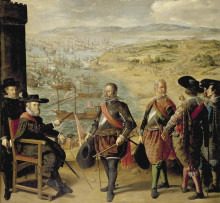 Картина "оборона кадиса против англичан" художника "сурбаран франсиско де"