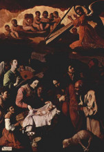Репродукция картины "поклонение пастухов" художника "сурбаран франсиско де"