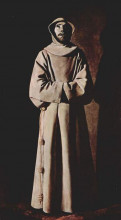 Копия картины "св. франциск" художника "сурбаран франсиско де"