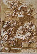 Репродукция картины "смерть верующего" художника "сурбаран франсиско де"