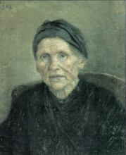 Копия картины "портрет матери" художника "суриков василий"