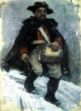 Копия картины "солдат с барабаном" художника "суриков василий"
