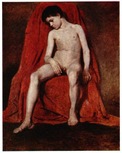 Копия картины "male nude" художника "суриков василий"
