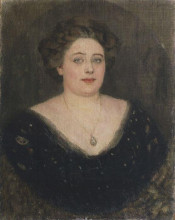 Картина "портрет о. м. величкиной, урожденной баронессы клодт фон юргенсбург" художника "суриков василий"