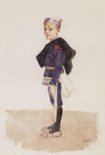 Картина "портрет м. п. кончаловского в детстве" художника "суриков василий"