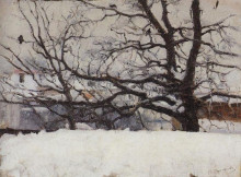 Копия картины "зима в москве" художника "суриков василий"