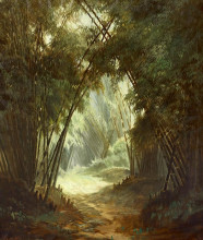 Копия картины "bamboo forest" художника "суриосуброто абдулла"