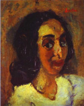 Картина "portrait of a woman" художника "сутин хаим"
