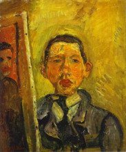 Копия картины "self portrait" художника "сутин хаим"