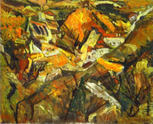 Репродукция картины "ceret landscape" художника "сутин хаим"