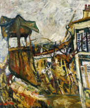 Копия картины "parisian suburb" художника "сутин хаим"
