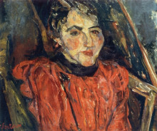 Репродукция картины "portrait of madame x (also known as pink portrait)" художника "сутин хаим"