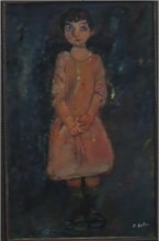 Картина "little girl in pink" художника "сутин хаим"