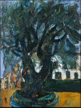 Репродукция картины "tree of vence" художника "сутин хаим"