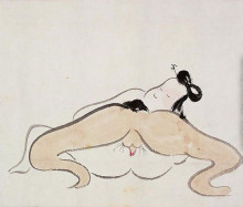 Репродукция картины "a shunga" художника "тайга икэ-но"