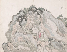 Картина "untitled (a cave halfway up the mountain)" художника "тайга икэ-но"