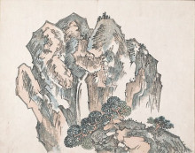 Картина "untitled (mountains)" художника "тайга икэ-но"