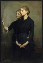 Копия картины "the sisters" художника "тайер эббот хэндерсон"