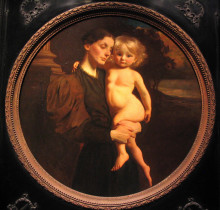 Копия картины "mother and child" художника "тайер эббот хэндерсон"