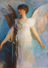 Репродукция картины "an angel" художника "тайер эббот хэндерсон"
