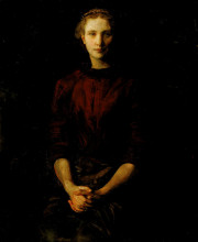 Репродукция картины "portrait of a lady" художника "тайер эббот хэндерсон"