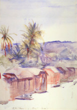 Картина "village street, dominica" художника "тайер эббот хэндерсон"