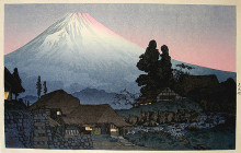 Репродукция картины "fuji from mizuchubo" художника "такахаси шотэй"
