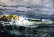 Копия картины "seascape - jetty" художника "таннер генри оссава"