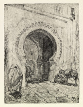 Копия картины "gate in tangier" художника "таннер генри оссава"