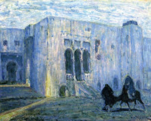 Репродукция картины "flight into egypt. palais de justice, tangier" художника "таннер генри оссава"