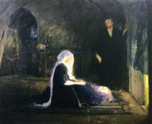 Репродукция картины "the holy family" художника "таннер генри оссава"