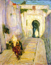 Копия картины "entrance to the casbah" художника "таннер генри оссава"