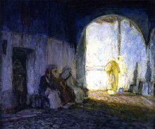 Картина "street scene, tangiers" художника "таннер генри оссава"