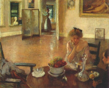 Картина "the breakfast room" художника "тарбелл эдмунд чарльз"
