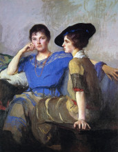 Копия картины "the sisters" художника "тарбелл эдмунд чарльз"