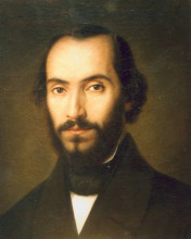 Копия картины "portrait of nicolae bălcescu" художника "таттареску георге"