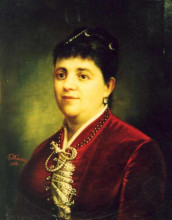 Репродукция картины "maria grădişteanu" художника "таттареску георге"