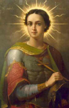 Репродукция картины "saint dumitru" художника "таттареску георге"