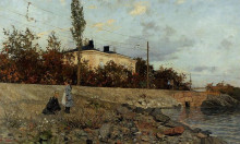 Картина "evening at the bay of frogner" художника "таулов фриц"