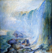 Копия картины "niagara falls" художника "твахтман (tуоктмен) джон генри"