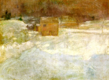 Картина "winter landscape" художника "твахтман (tуоктмен) джон генри"
