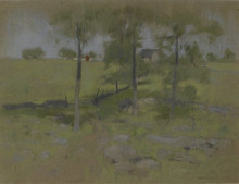 Копия картины "three trees" художника "твахтман (tуоктмен) джон генри"