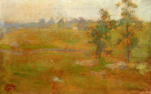 Копия картины "summer landscape" художника "твахтман (tуоктмен) джон генри"