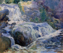 Копия картины "waterfall" художника "твахтман (tуоктмен) джон генри"
