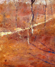 Репродукция картины "landscape" художника "твахтман (tуоктмен) джон генри"