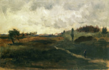 Репродукция картины "landscape" художника "твахтман (tуоктмен) джон генри"