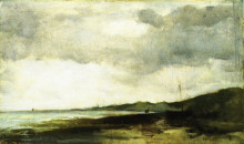 Репродукция картины "coastal view" художника "твахтман (tуоктмен) джон генри"