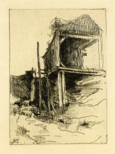 Репродукция картины "abandoned mill" художника "твахтман (tуоктмен) джон генри"