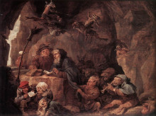 Репродукция картины "temptation of st. anthony" художника "тенирс младший давид"